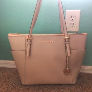 Michael Kors light pink tote bag